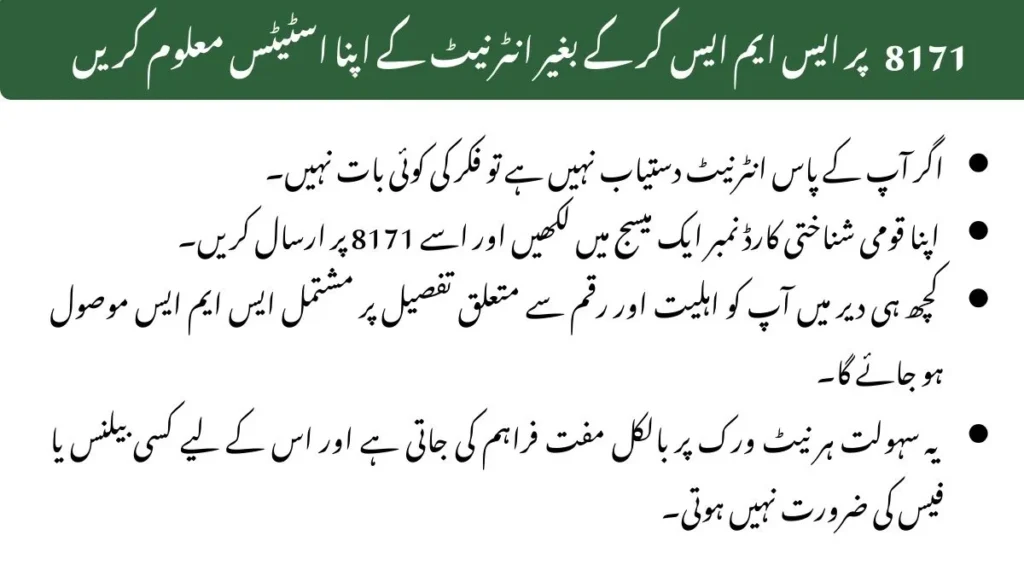 8171 check payment without internet